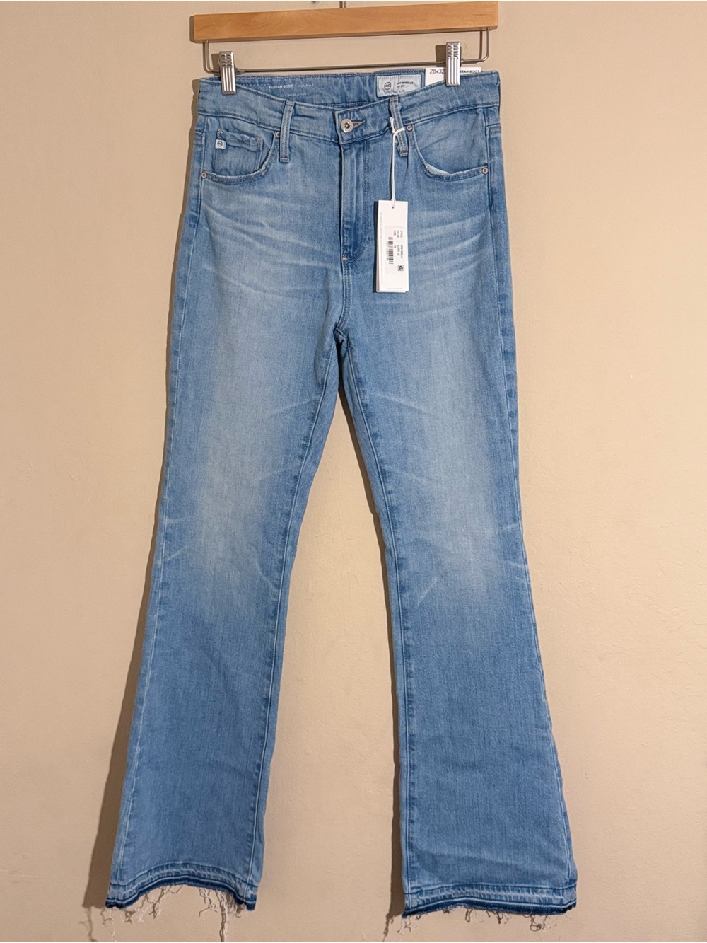 Ag Adriano Goldschmied Light Blue Flare Jeans